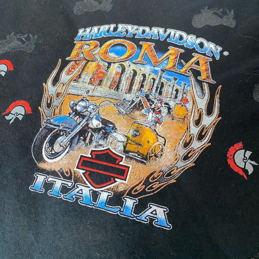 Roma Harley Davidson Over-sized bandana Black;Chariots Rome ; 2007 Great graphic